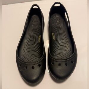 Crocs Women's Kadee Slingback Brown Flats Ballerina Slip on Shoes Sz 6 Womens